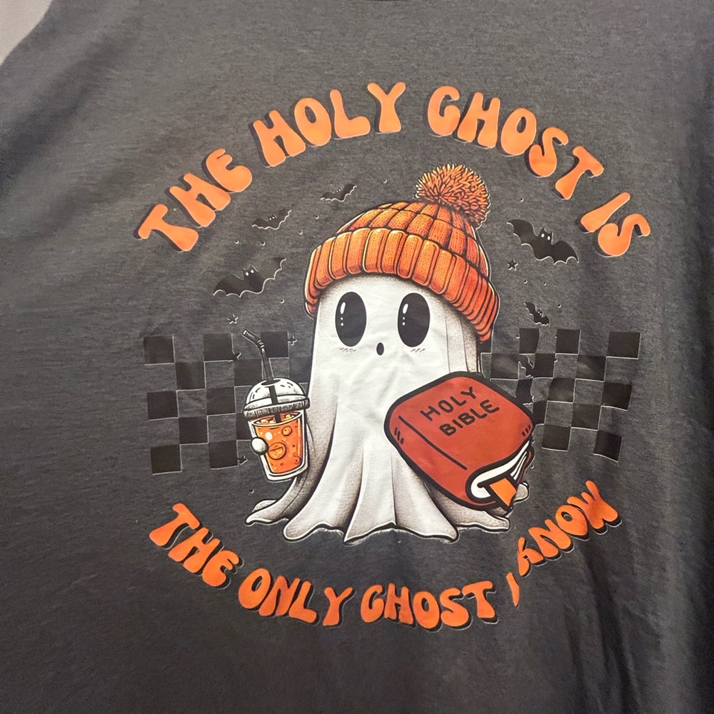 $15 sale The Only Ghost I Know Is The Holy Ghost T-Shirt 3X NWOT 112